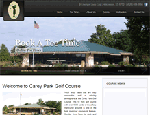 Tablet Screenshot of careyparkgolf.com